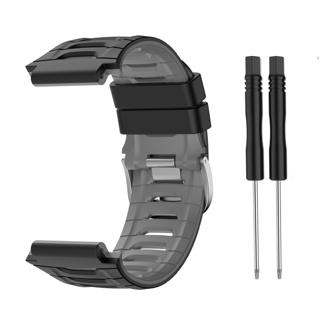 UMCNVV Pour Garmin Forerunner 920XT Bracelet en Silicone 920 XT Avec Original Srews Couteau Utilitaire Smartwatch Bande Remplacer Bracelet, For 920XT, Agate
