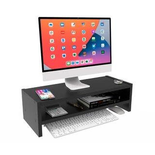 Suporte para Monitor Mesa Elevado Organização Home Office