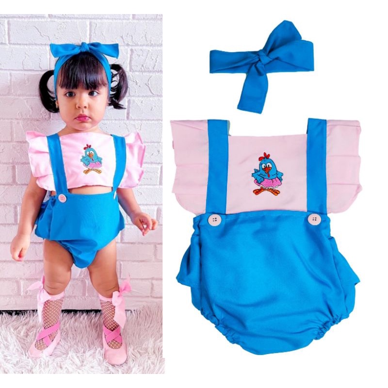 Roupa galinha pintadinha store menina