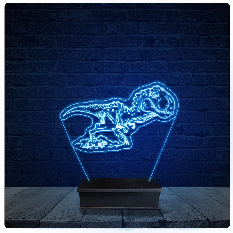 Luminária Led Acrilico Abajur - Dinossauro 15