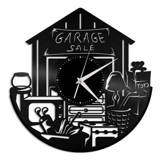 Venda de Garagem - Relógio Disco De Vinil Decoração