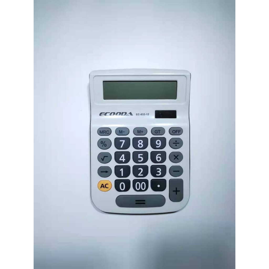 Calculadora Eletronica De Mesa 12 Dígitos Branco EC-832-12 | Shopee Brasil