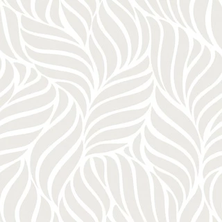 Papel De Parede Provençal Ondas Plantas Curvas Bege Lavável Autocolante Sala Quarto Autoadesivo 1m x 50cm