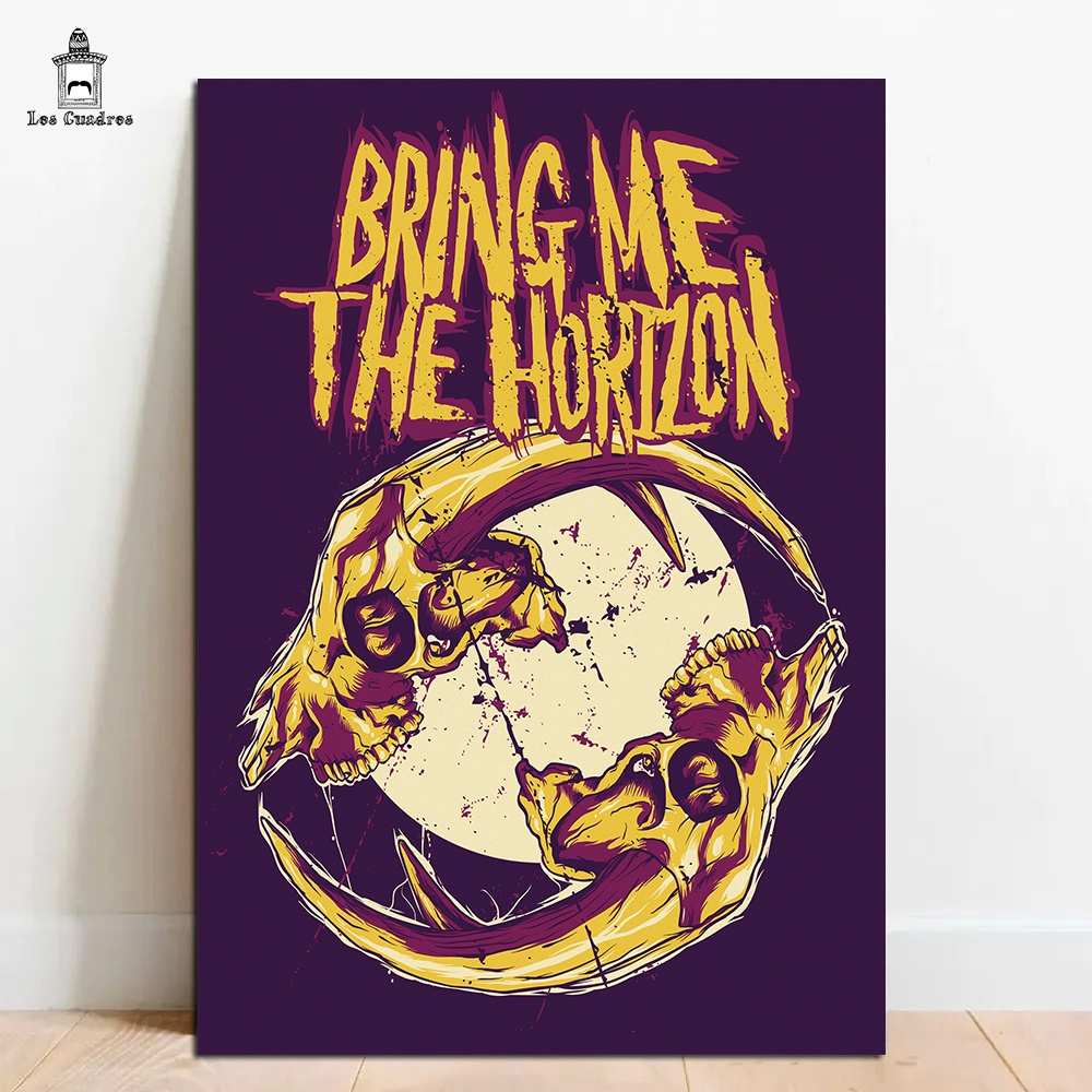 Placa Quadro Decorativo Bring Me The Horizon em MDF 28x20cm