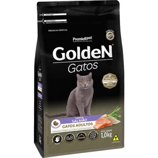 Ração Golden Gatos Adultos Salmão 1kg