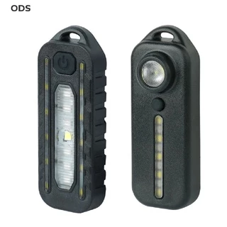 ODS LED Luz De Polícia De Ombro Vermelho Azul Com Clip USB Lanterna De Segurança De Alerta De Carregamento Bicicleta OD