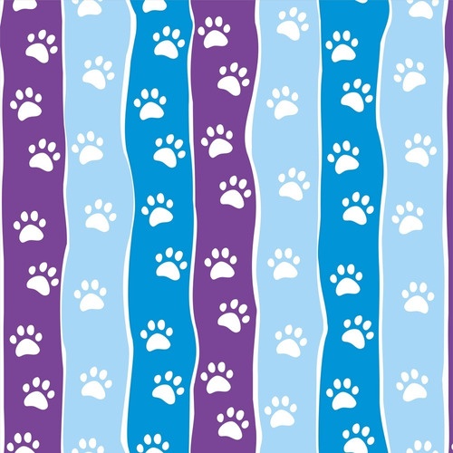 Papel Parede Adesivo Animal Patinhas No Fundo Roxo E Azul 3m | Shopee ...