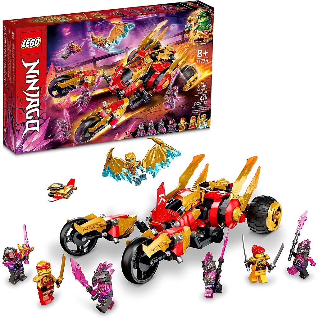 Lego Ninjago Invasor Drag o Dourado do Kai 71773 Shopee Brasil