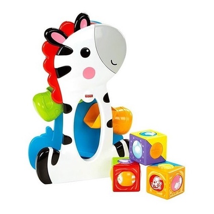 Blocos De Brinquedo Zebra Surpresa Encaixar Fisher Price | Shopee Brasil