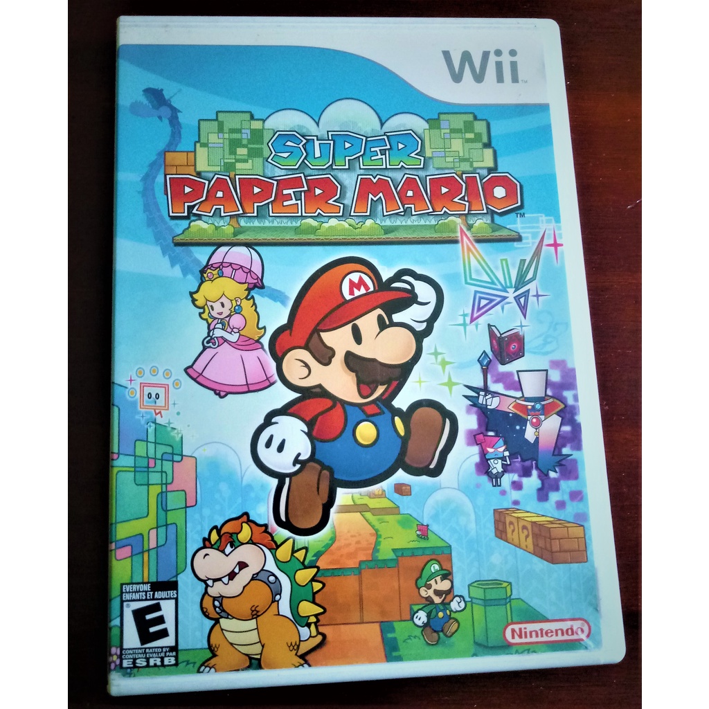 Jogo Wii Super Paper Mario Nintendo Original Shopee Brasil