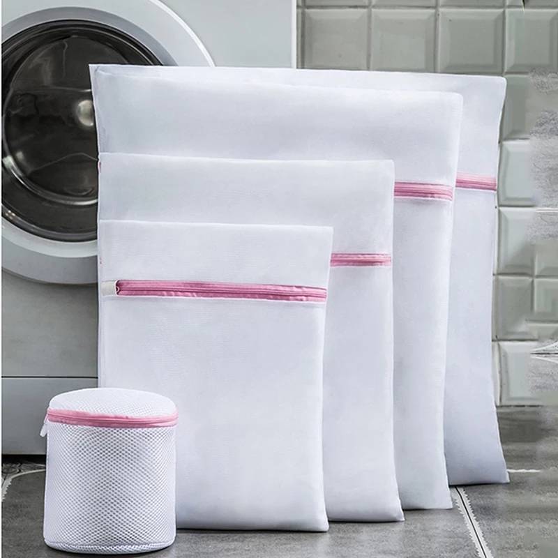 Thick Bags For Washing Bra Socks Underwear Mesh Zippered Lingerie Laundry Bag  Washing Machine Dirty Laundry Bags For Clothes Wash Kit From  Crazyfairyland, $1.03