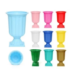 Vaso Grego Decorativo de Plástico Centro de Mesa Para Festa Vaso Desmontável Aniversário Casamento