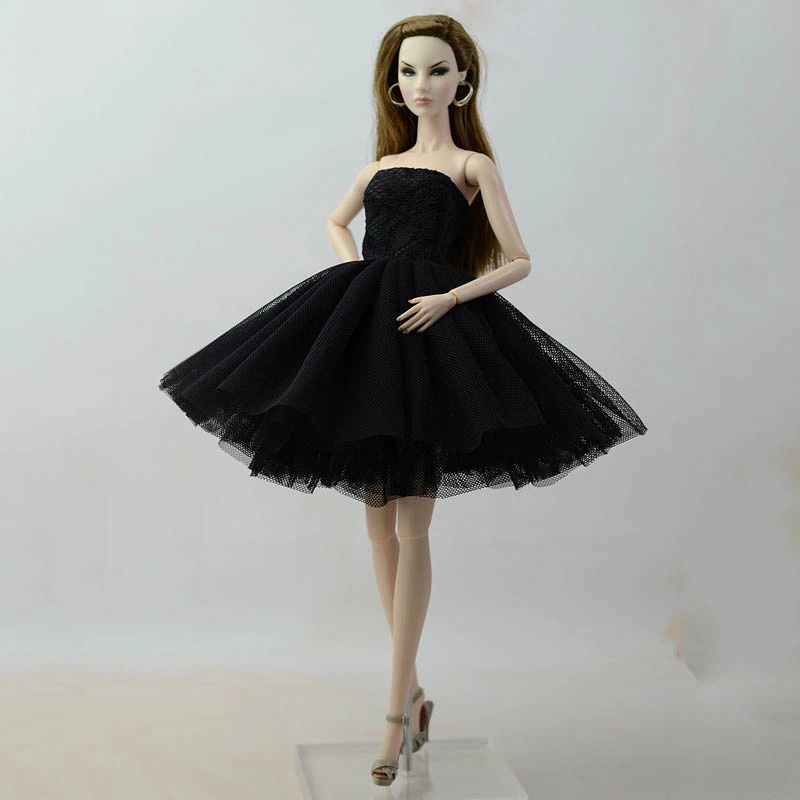 Vestido P/ Boneca Barbie Super Extra Luxo Gala + Sapatos 05s