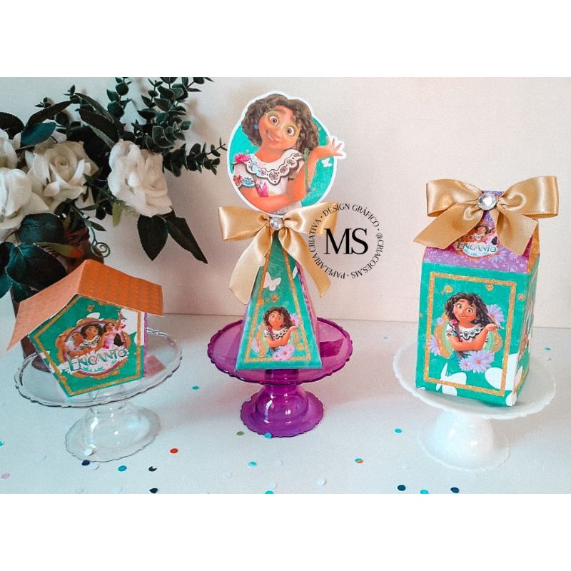 Kit Caixinhas Personalizadas Encanto Disney Ou O Seu Tema Shopee Brasil