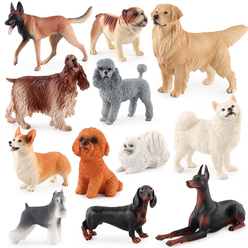 Estatueta De Simulação De Animais Estática/Modelo De Cachorro De Estimação De Cordeiro/Brinquedos/Ornamentos
