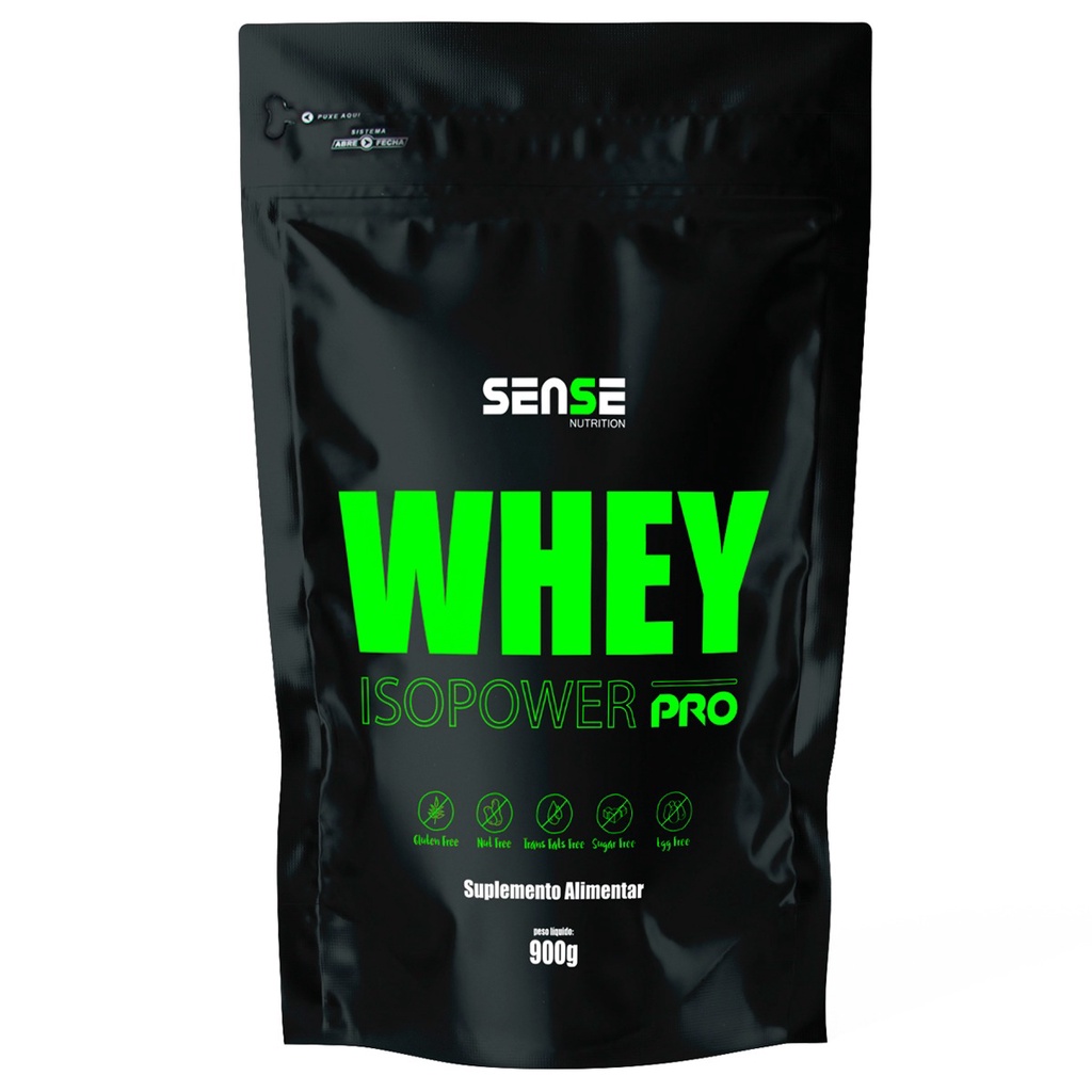 Whey Protein 900g (refil) – Whey Isolado Concentrado e Hidrolisado – Promoção!