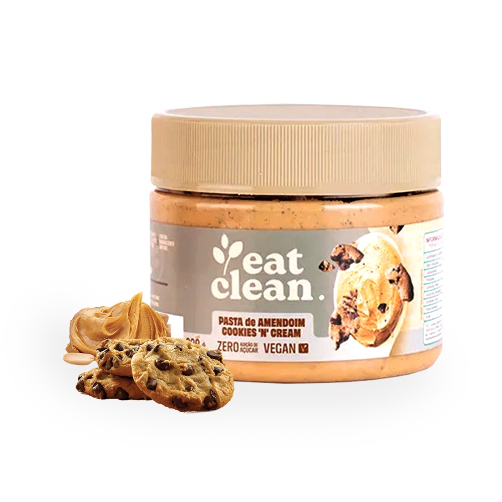 Pasta de Amendoim Cookies e Cream Eat Clean 300g | Shopee Brasil