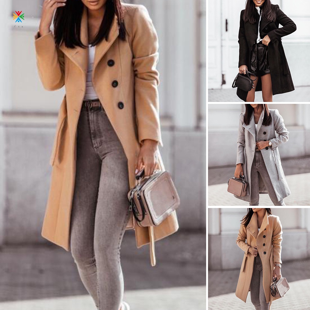 Trench coat 2024 longo feminino