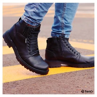 Coturno Bota Masculina Motoqueiro Roqueiro Promoção Original Confortável