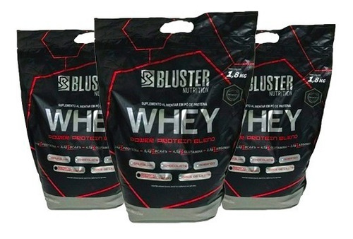 Kit 4x Whey Bluster Power Blend Absolut Nutrition – 1,8kg