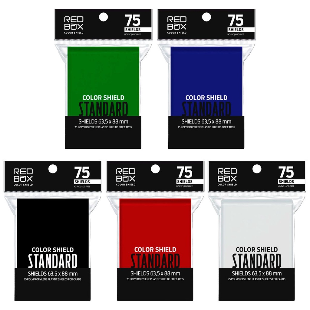 Sleeves Standard 75 Shield Color Red Box Magic Pokemon | Shopee Brasil