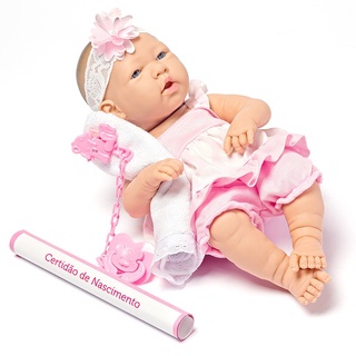 Boneca Bebê Reborn 100% Silicone com Pijama + Mamadeira - Milk Brinquedos -  Boneca Reborn - Magazine Luiza