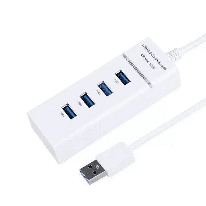 HUB USB 3.0 Cabo 30cm Gbps5 4 Portas Conexão Dados De Alta Qualidade Super Velocidade P306