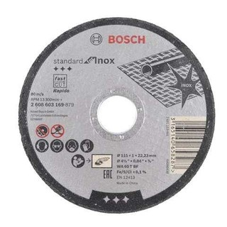 Disco Corte 4. 1/2 X 1mm X 7/8 Inox - Bosch