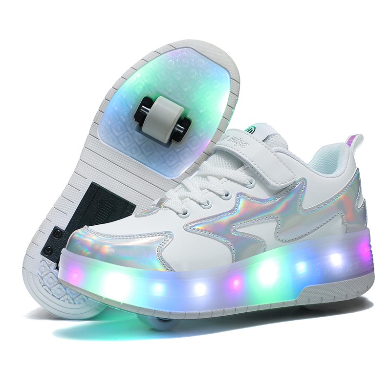 patins tenis com rodinha e led infantil