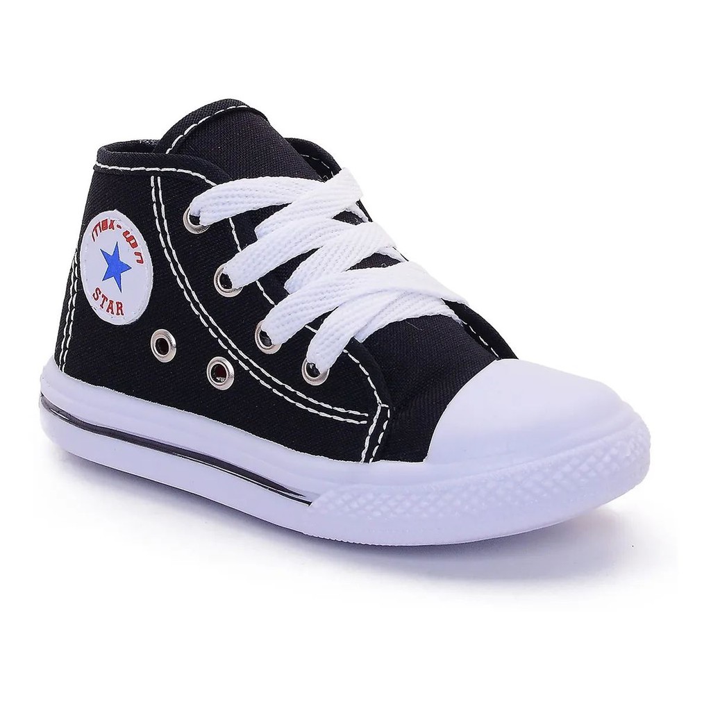 Tenis botinha preto store infantil