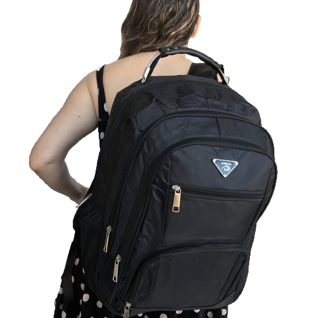 Mochila Feminina Masculina Barata Grande de Costas Escolar Bolsas Reforçada Resistente para Notebook Faculdade Viagem Bolsa Femininas Universitária Trabalho Faculdade