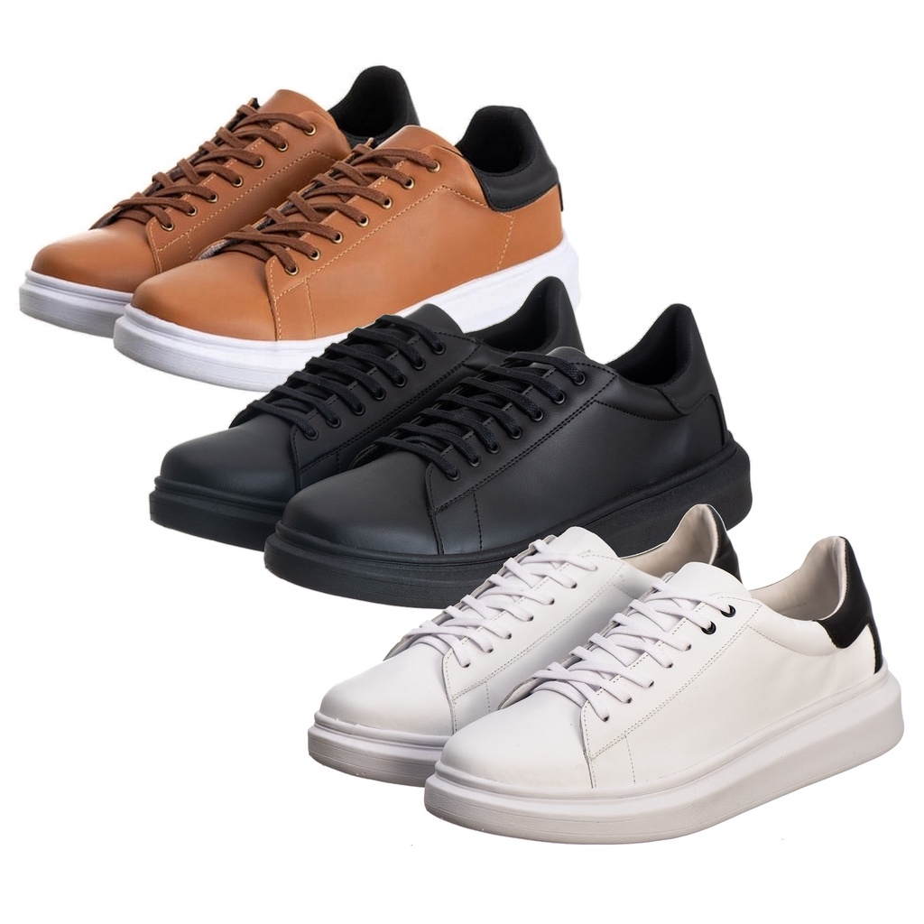 Tênis Mayon London Sneaker Jogger Couro Cor - Escorrega o Preço