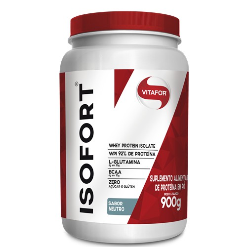 Isofort Whey Protein Isolada (900g) Vitafor – Promoção