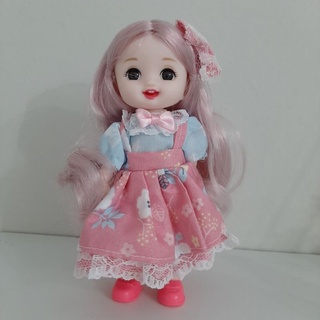 Mini boneca articulada bjd anime 16 cm chibi kawaii