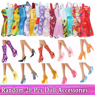 Barbie Doll Acessórios Set for Kids, Mobiliário de Boneca, Guarda-Roupa,  Mini Vestido, Sapatos, Óculos, Bolsa, Cabides, Brinquedos, Presente, Mix  Style, 40, 43 Pcs