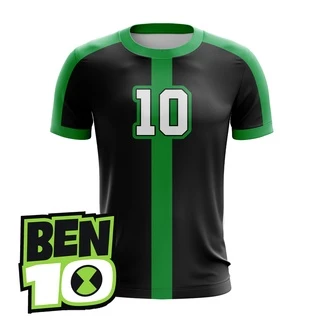 Camisa Uniforme do Ben 10 - Desenho Cartoon