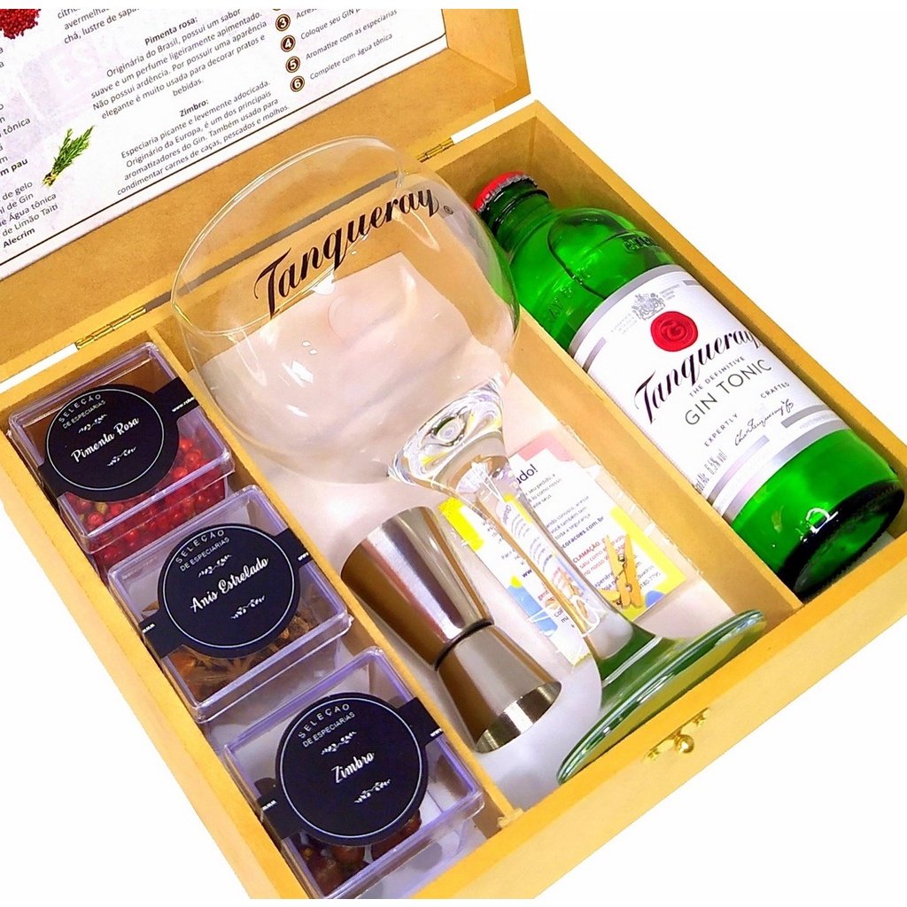 Especiarias para gin tonica - Kit Gin Intense Red Passion