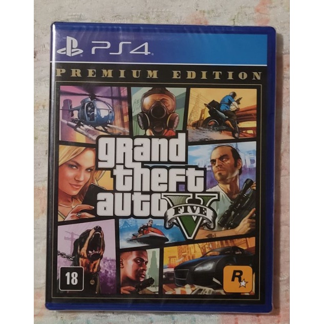 Jogo GTA Grand Theft Auto V Premium Edition - PS4 Jogo GTA Grand Theft Auto  V Premium Edition - PS4 Jogo GTA Grand Theft Auto V Premium Edition - PS4  Videogame -Jogos 