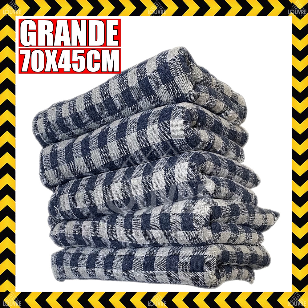 5 Pano De Chao Xadrez Grande 70x45 saco de limpeza xadrez, pano de limpeza, pano multiuso