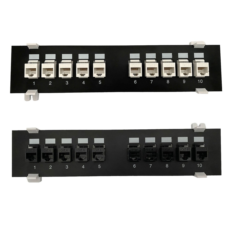 BT Ethernet Patch Panel CAT6 10 Porta RJ45 Módulo De Jack Keystone Para ...