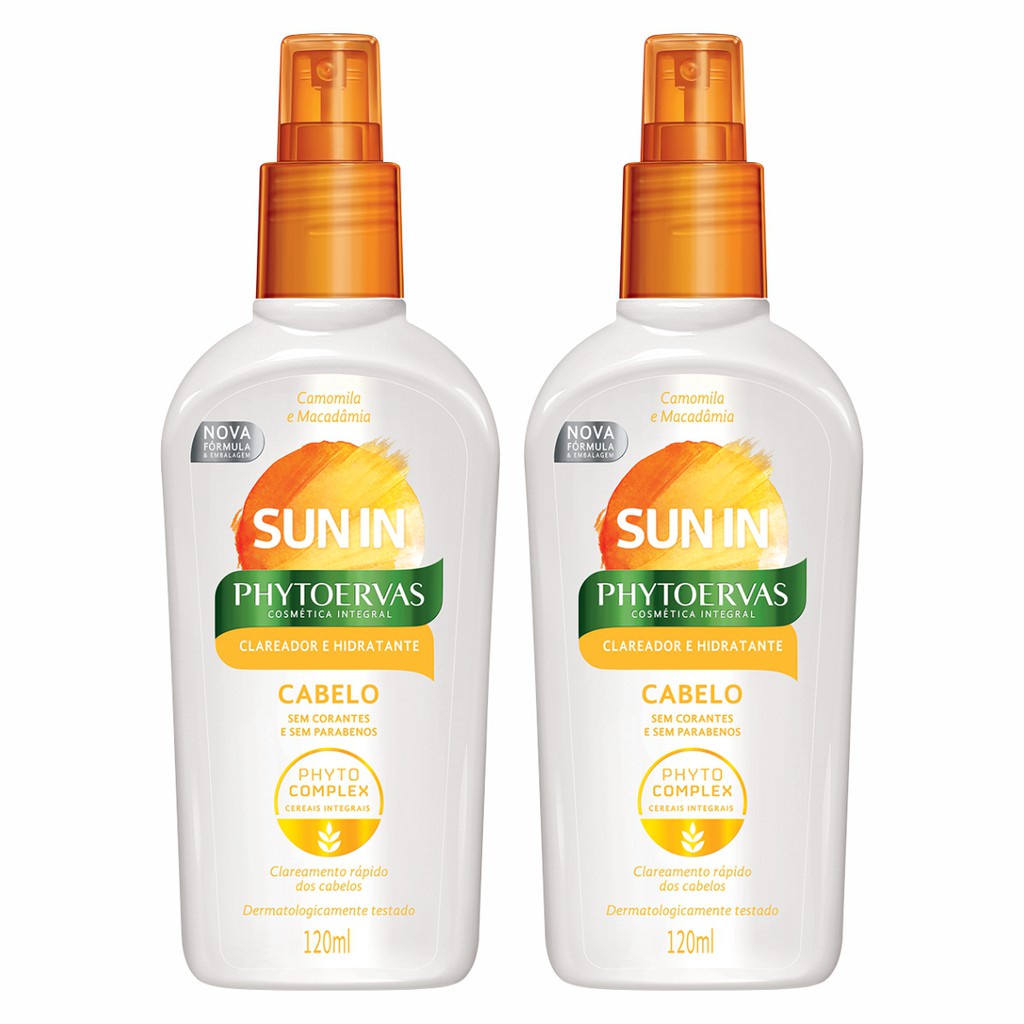 Kit 2 Phytoervas Sun In Spray Clareador dos Cabelos E Hidratante ...