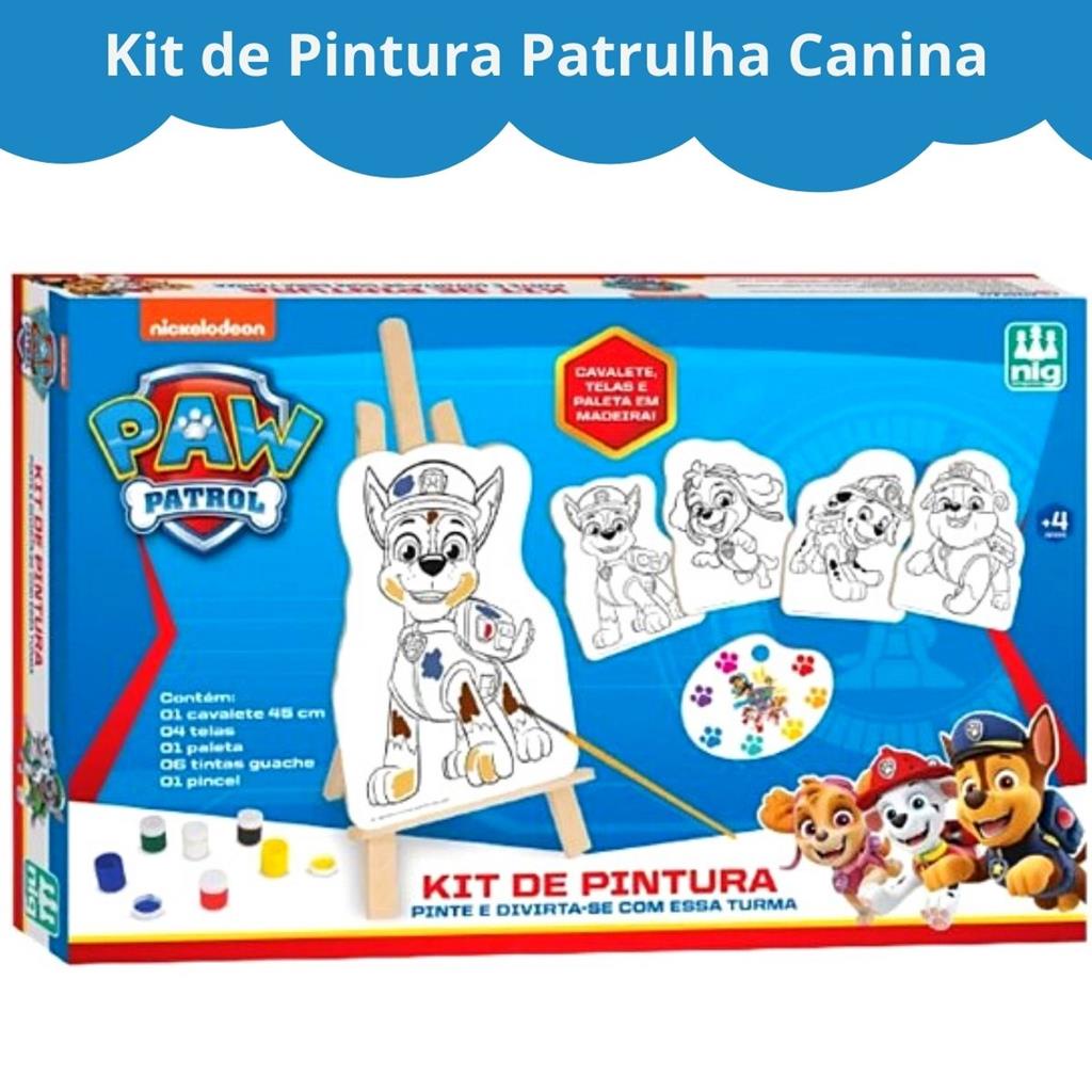 Kit 50 Desenhos Infantil Para Colorir Patrulha Canina Folha Inteira -  Infinity Brinquedos - Kit de Colorir - Magazine Luiza