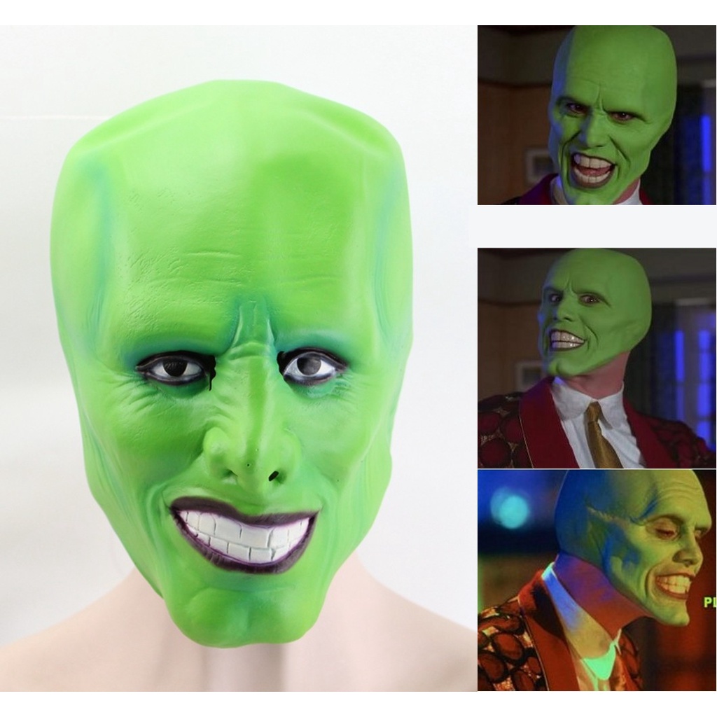 Capacete De Látex Do Diabo , Máscara Jim Carrey Cosplay , Máscaras