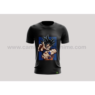 Camiseta Dragon Ball Sombra Do Goku Desenho Anime Geek Ad em Promoção na  Americanas