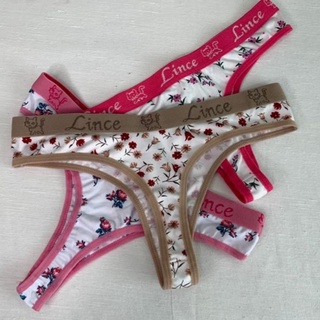 Kit 5 Calcinha Fio Dental Tanga Asa Delta Microfibra Estampada Cós Personalizado