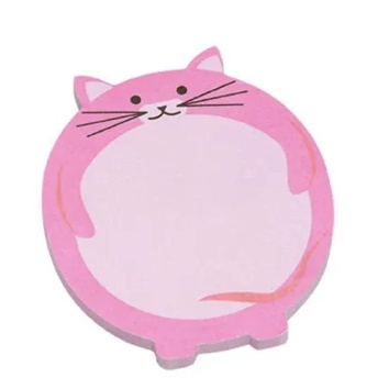 Mini Bloco Adesivo Gato Rosa Zoo BRW | Shopee Brasil