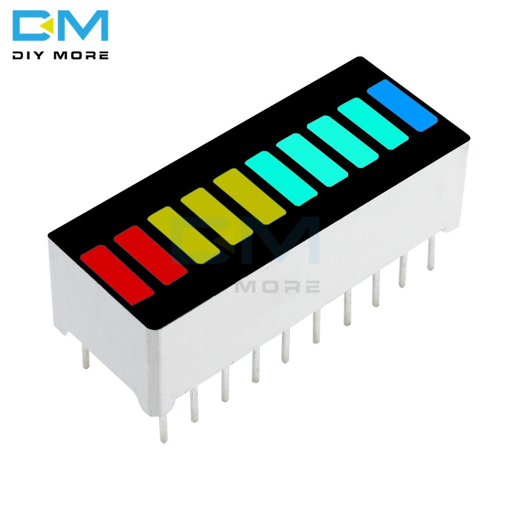 Barra De Leds Display 10 Segmentos Bargraph 4 Cores