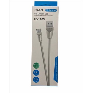 Cabo It-blue Micro Usb V8 Le-110v 1m 2.4a