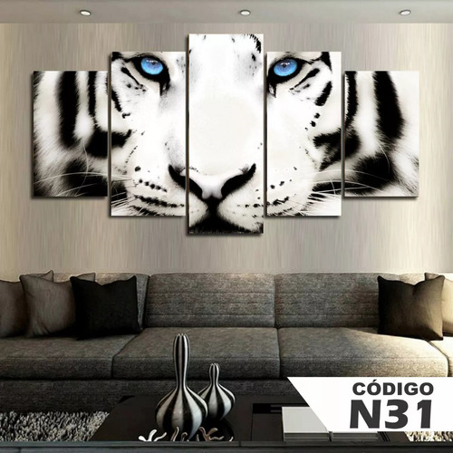 O Rugido dos Tigres Brancos - Quadros Decorativos - Essence