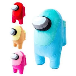 Boneco Pelúcia Among Us Azul Fofo 20cm Jogo